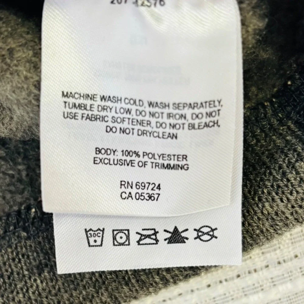Columbia Mens XL Gray Heather Quarter Zip Sherpa Lined Mock Neck Sweater RN69724